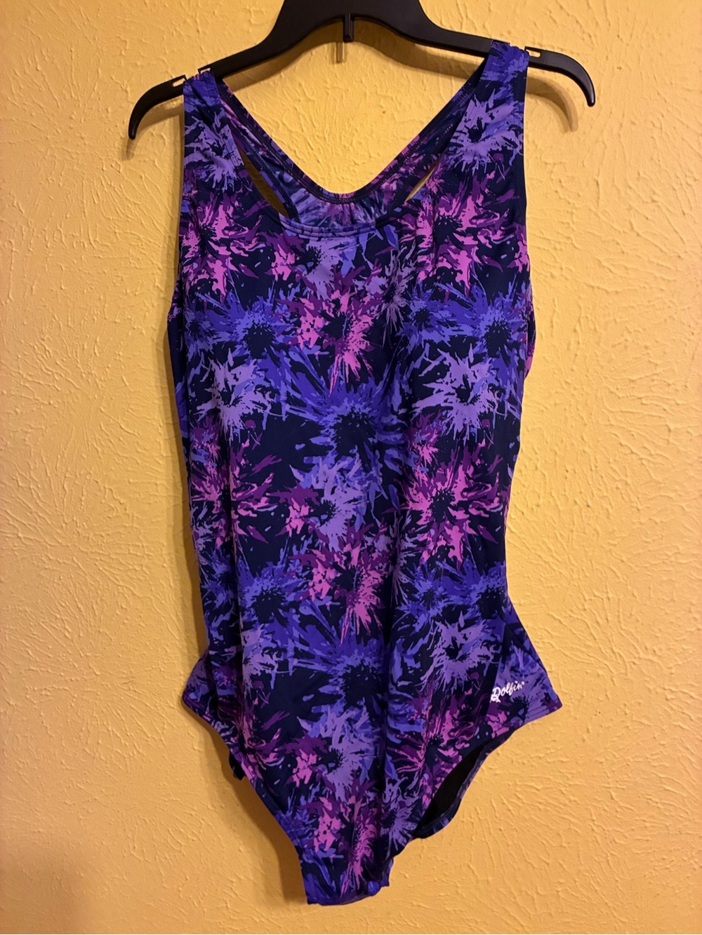 Dolfin Purple & Pink Floral-Print One-Piece Swimsuit